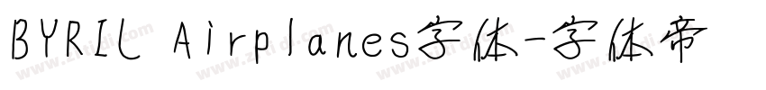 BYRIL Airplanes字体字体转换